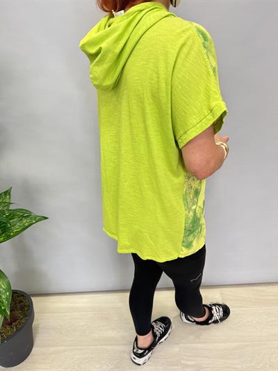 MNS 41085 İTALYAN PAYET DETAY BLUZ NEON YEŞİL