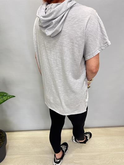 MNS 41085 İTALYAN PAYET DETAY BLUZ GRİ