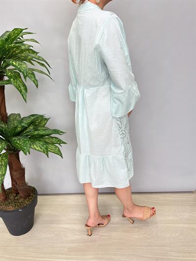 4110 Italyan Payet Detay Elbise Mint