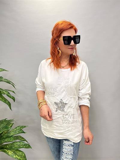 MNS 41728 İTALYAN BLUZ BEYAZ