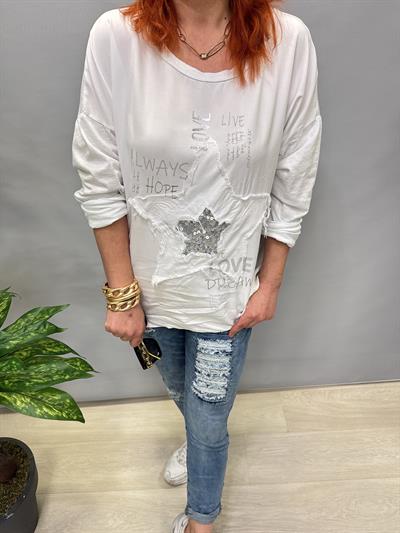 MNS 41728 İTALYAN BLUZ BEYAZ