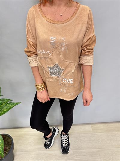 MNS 41728 İTALYAN BLUZ KAHVE