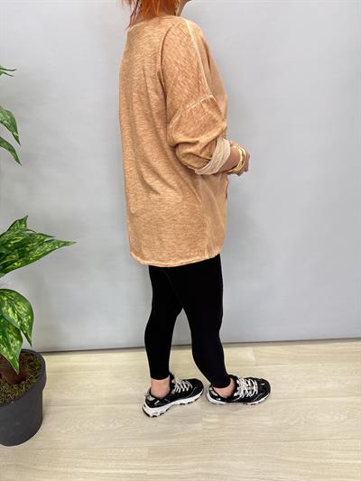 MNS 41728 İTALYAN BLUZ KAHVE