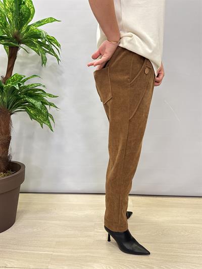 4375 Şönil Kadife Pantolon Camel