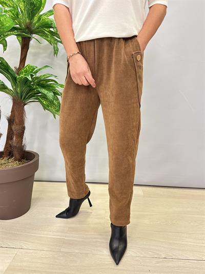 4375 Şönil Kadife Pantolon Camel