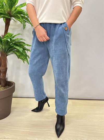 4375 Şönil Kadife Pantolon Mavi