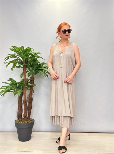 460 İtalyan Sırt Detay Elbise Taş