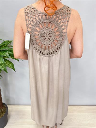 460 İtalyan Sırt Detay Elbise Taş