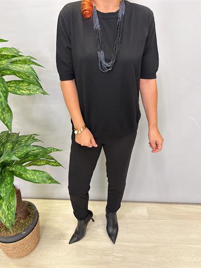 4850 Angora Triko Bluz Siyah