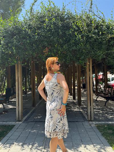 5013 PREMIUM İTALYAN PAMUK ÖN ARKA V ELBİSE VİZON 46 BEDENE KADAR UYUMLU