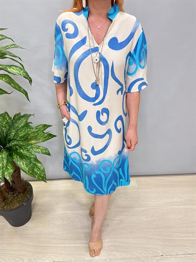 5022 Pamuklu Viskon Elbise