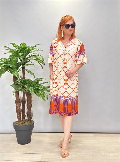 5022 Pamuklu Viskon Elbise