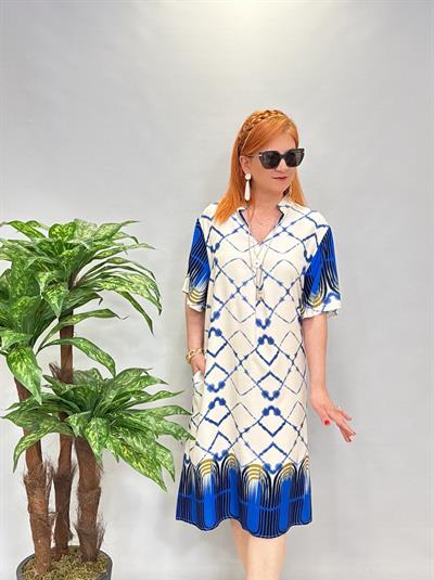 5022 Pamuklu Viskon Elbise