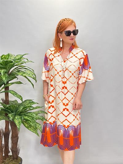 5022 Pamuklu Viskon Elbise