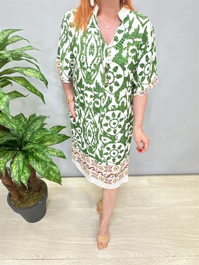 5022 Pamuklu Viskon Elbise