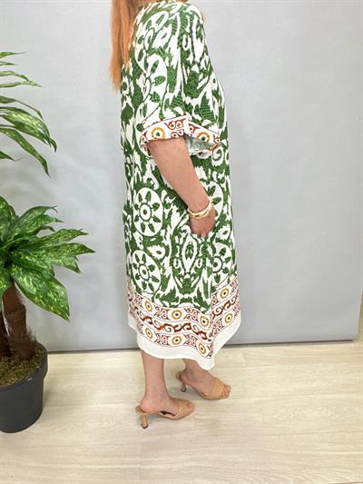 5022 Pamuklu Viskon Elbise