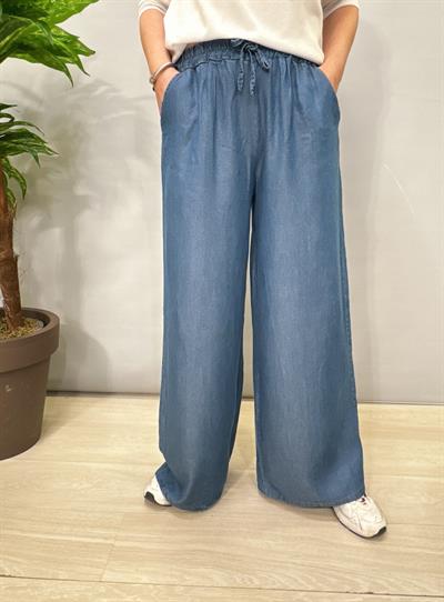 5030 Tencel Pantolon Koyu Mavi