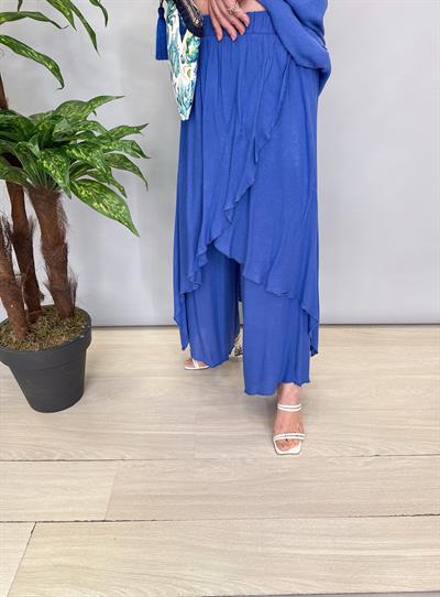 5041 TASARIM PANTOLON SAKS MAVİ