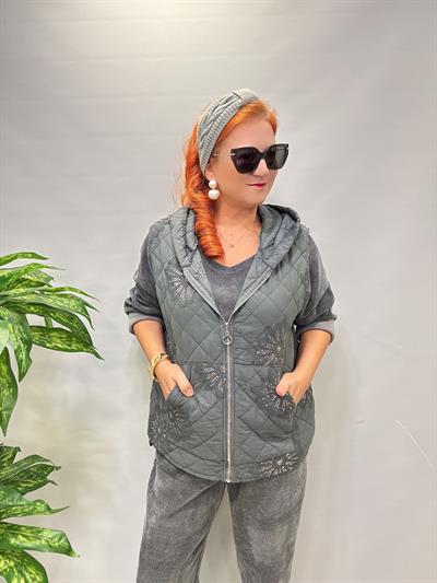 5285 Italyan Payet Detay Yelek 