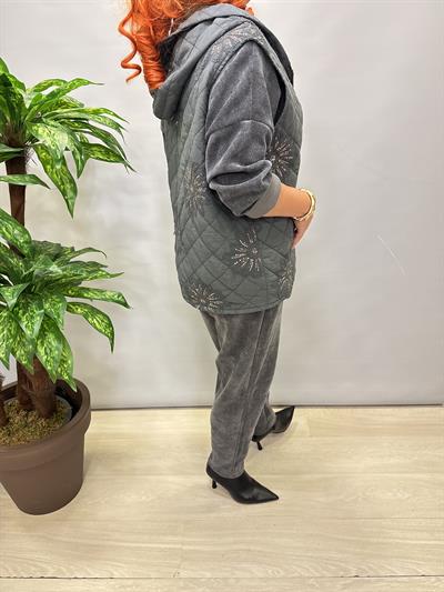 5285 Italyan Payet Detay Yelek 