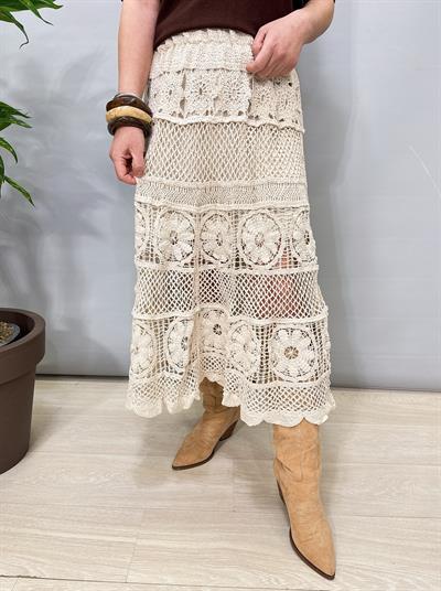 5510 Örgü  Dantel Detay Etek Taş 