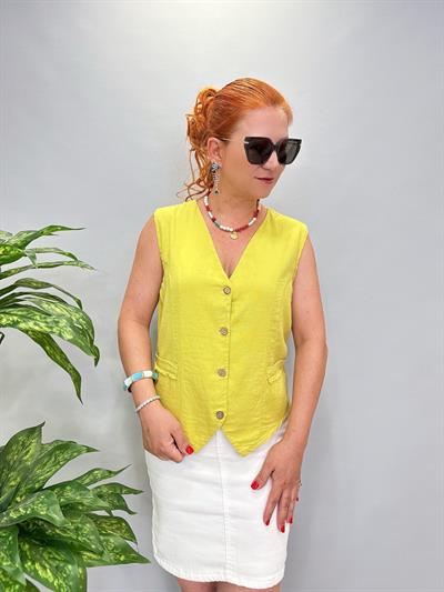 5520 Pamuklu Yelek Yeşil