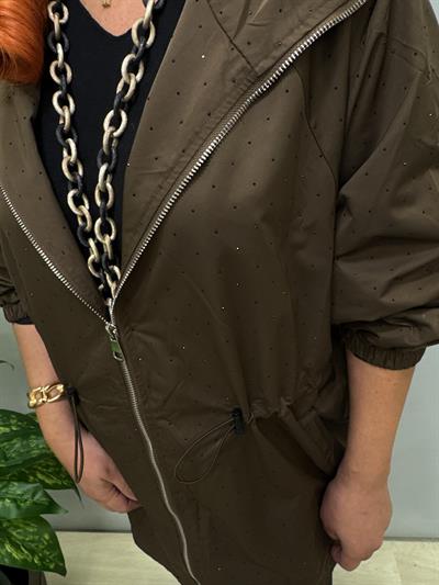 5541 Yağmurluk Trenç Ceket Acı Kahve