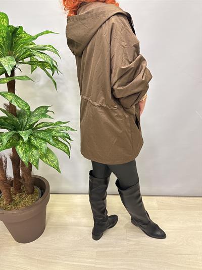 5541 Yağmurluk Trenç Ceket Acı Kahve