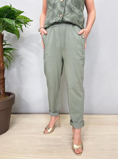 6030 Italyan Pantolon Haki 