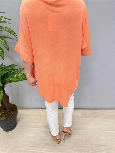 6042 PAMUKLU ASİMETRİK BLUZ YAVRU AĞZI