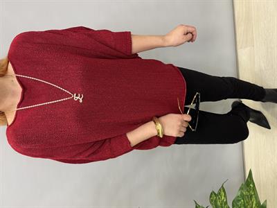 2918 SİMLİ SALAŞ TRİKO KIRMIZI