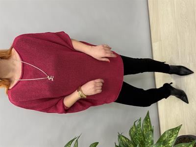 2918 SİMLİ SALAŞ TRİKO PEMBE