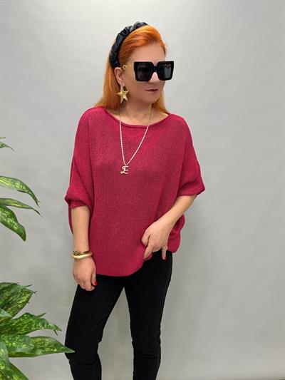 2918 SİMLİ SALAŞ TRİKO PEMBE