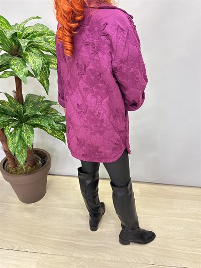 6110 Italyan Nakış Detay Kaban Leylak 
