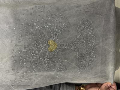 6340 Italyan Hayat Ağacı Detay Bluz Gri