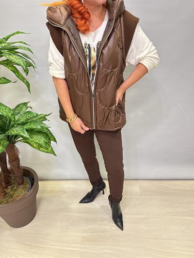 6345 Şişme Yelek Acı Kahve 