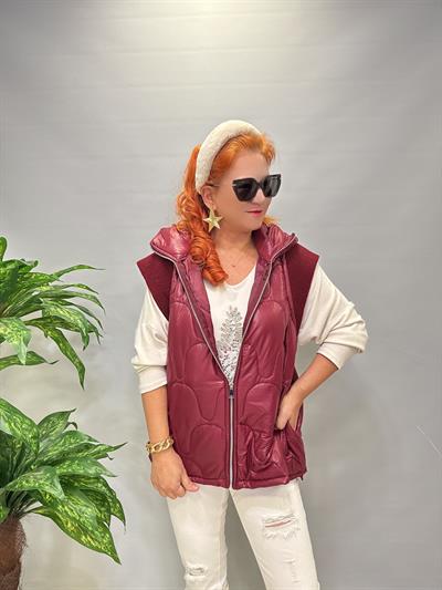 6345 Şişme Yelek Bordo