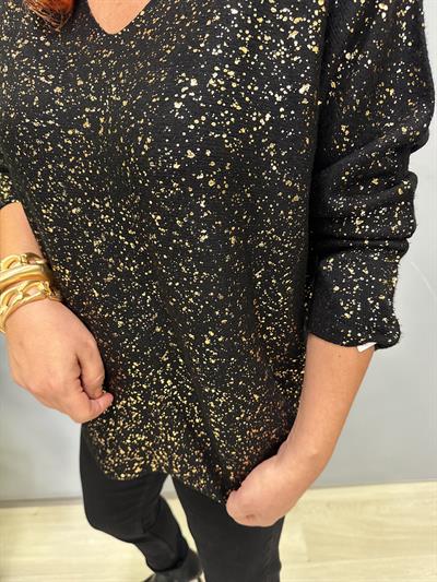 6370 Angora Triko Bluz Siyah