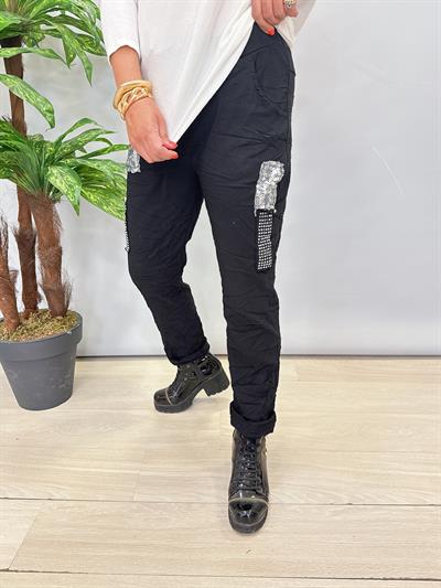 6511 Italyan Full Likralı Pantolon Siyah 