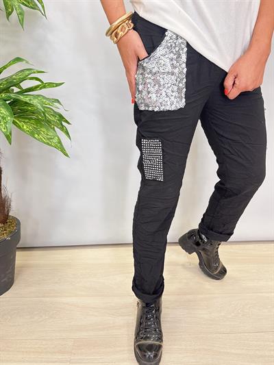 6511 Italyan Full Likralı Pantolon Siyah 