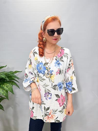 6528 Italyan Pamuklu Bluz 