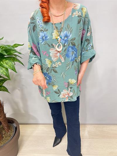 6528 Italyan Pamuklu Bluz 