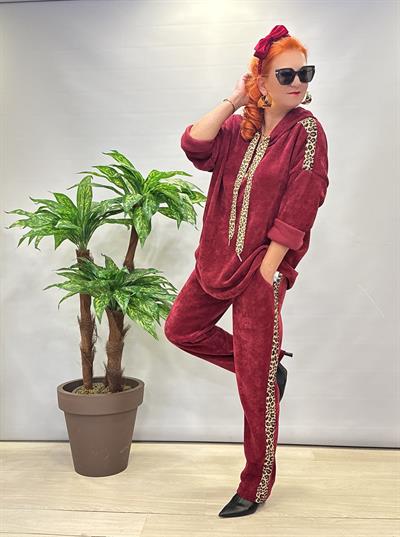 6578 Şönil Kadife Takım Bordo