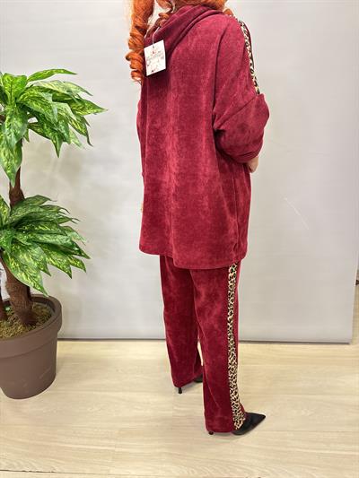 6578 Şönil Kadife Takım Bordo