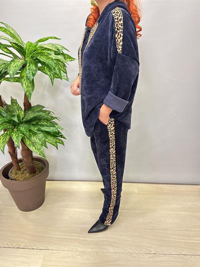 6578 Şönil Kadife Takım Lacivert