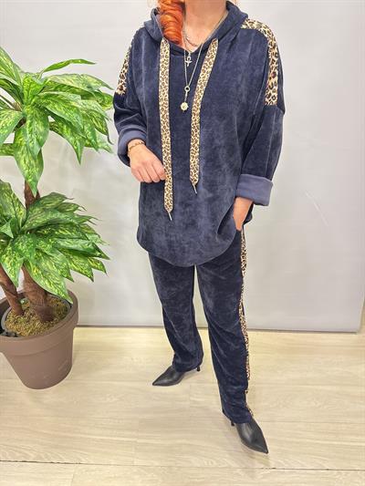 6578 Şönil Kadife Takım Lacivert