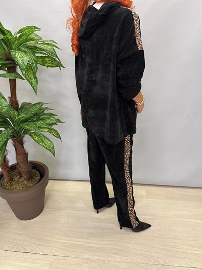 6578 Şönil Kadife Takım Siyah