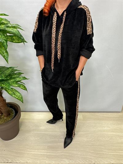 6578 Şönil Kadife Takım Siyah