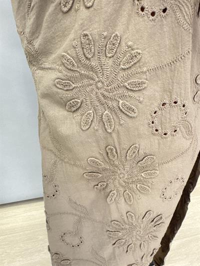 6646 FİSTO GÖMLEK ELBİSE VİZON (KEMER DAHİL DEĞİLDİR)