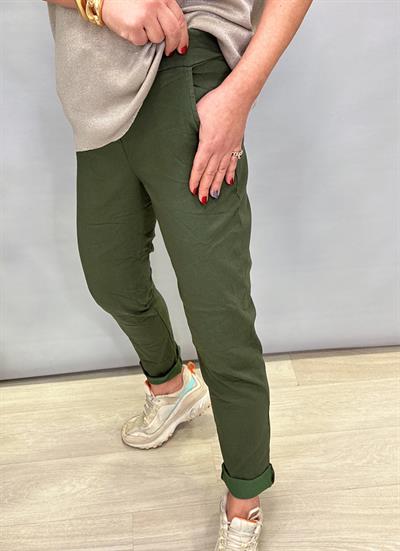 6711 İTALYAN FULL LİKRALI PANTOLON HAKİ (38-46 BEDEN ARALIĞINA UYUMLUDUR)